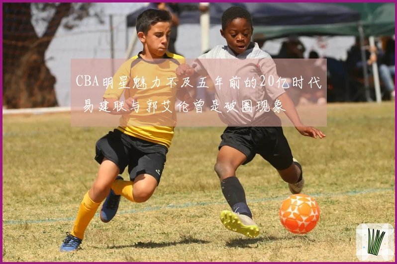 CBA明星魅力不及五年前的20亿时代 易建联与郭艾伦曾是破圈现象